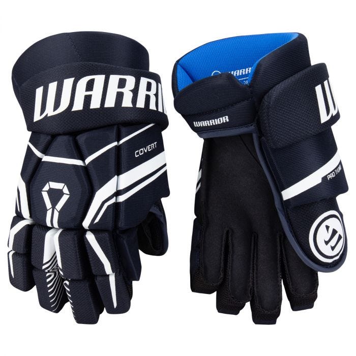 фото Хоккейные перчатки warrior qre40 sr взрослые(13 / темно-синий/13)