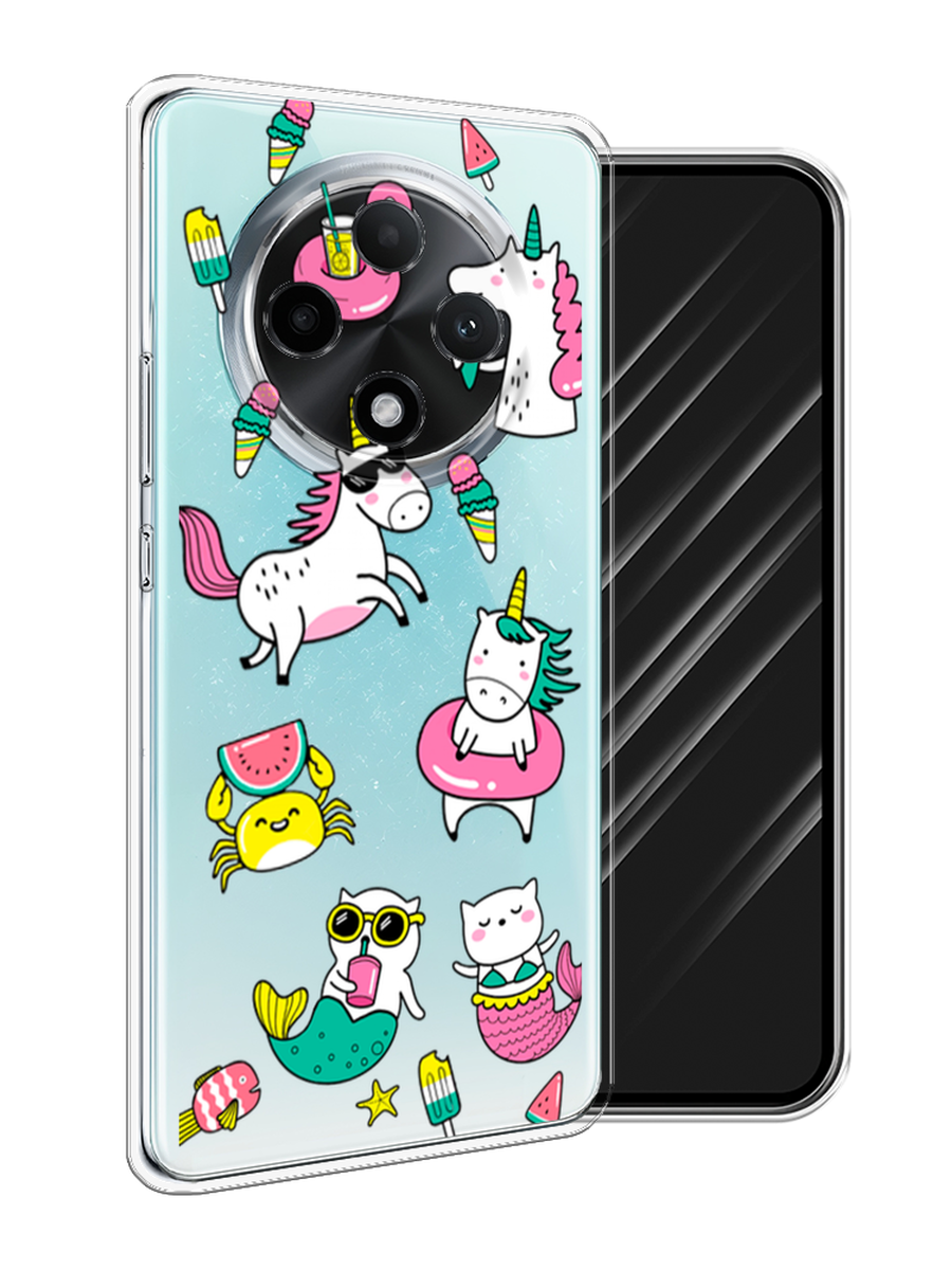 

Чехол Awog на Oppo A3 Pro 5G "На отдыхе", Белый;бирюзовый;розовый, 2517950-1