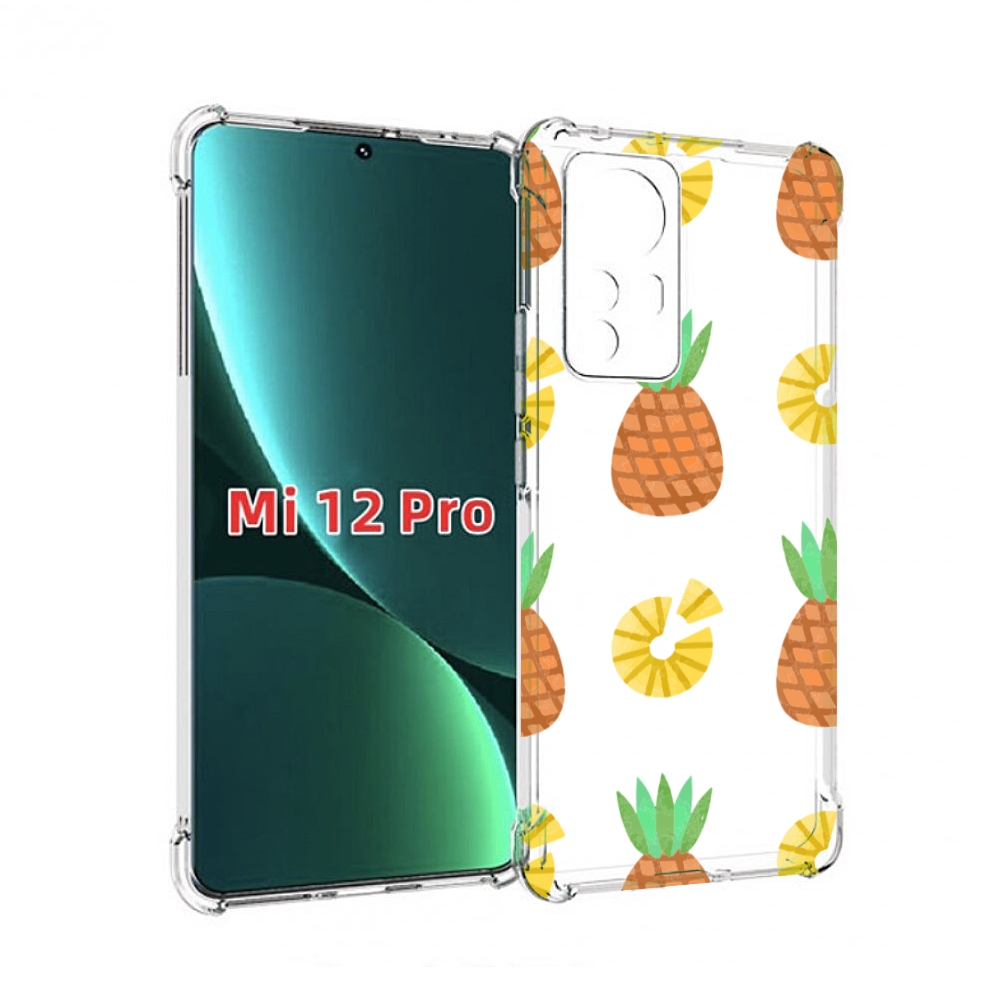 

Чехол MyPads ананасики для Xiaomi 12S Pro, Прозрачный, Tocco