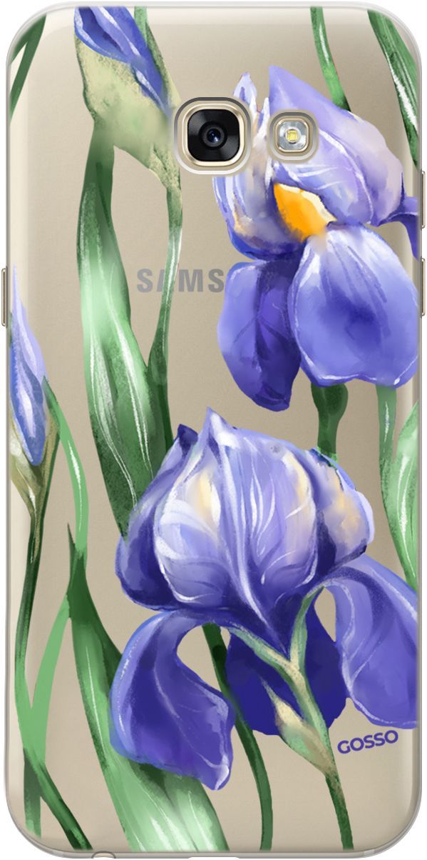 

Чехол на Samsung Galaxy A5 (2017) с принтом "Amazing Irises" прозрачный, Прозрачный;белый, 1765