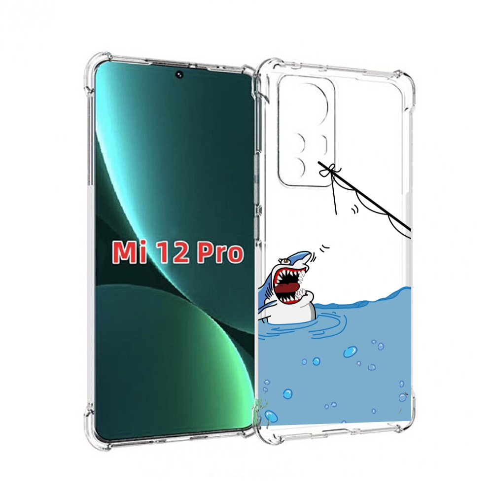 

Чехол MyPads акула-рисунок для Xiaomi 12S Pro, Прозрачный, Tocco
