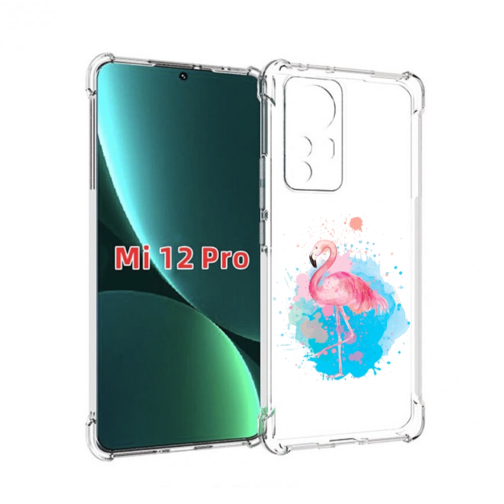 

Чехол MyPads акварельное-фламинго для Xiaomi 12S Pro, Прозрачный, Tocco