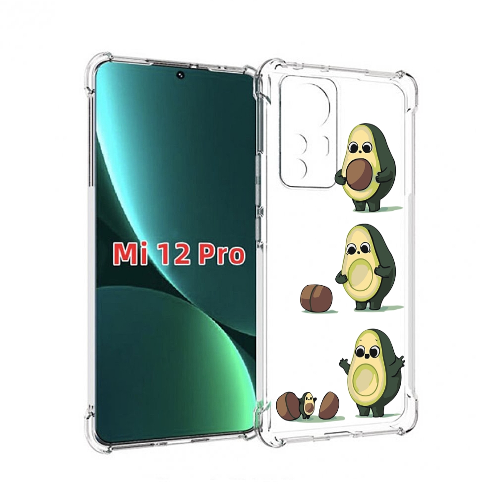 

Чехол MyPads авокадо-с-малышом для Xiaomi 12S Pro, Прозрачный, Tocco