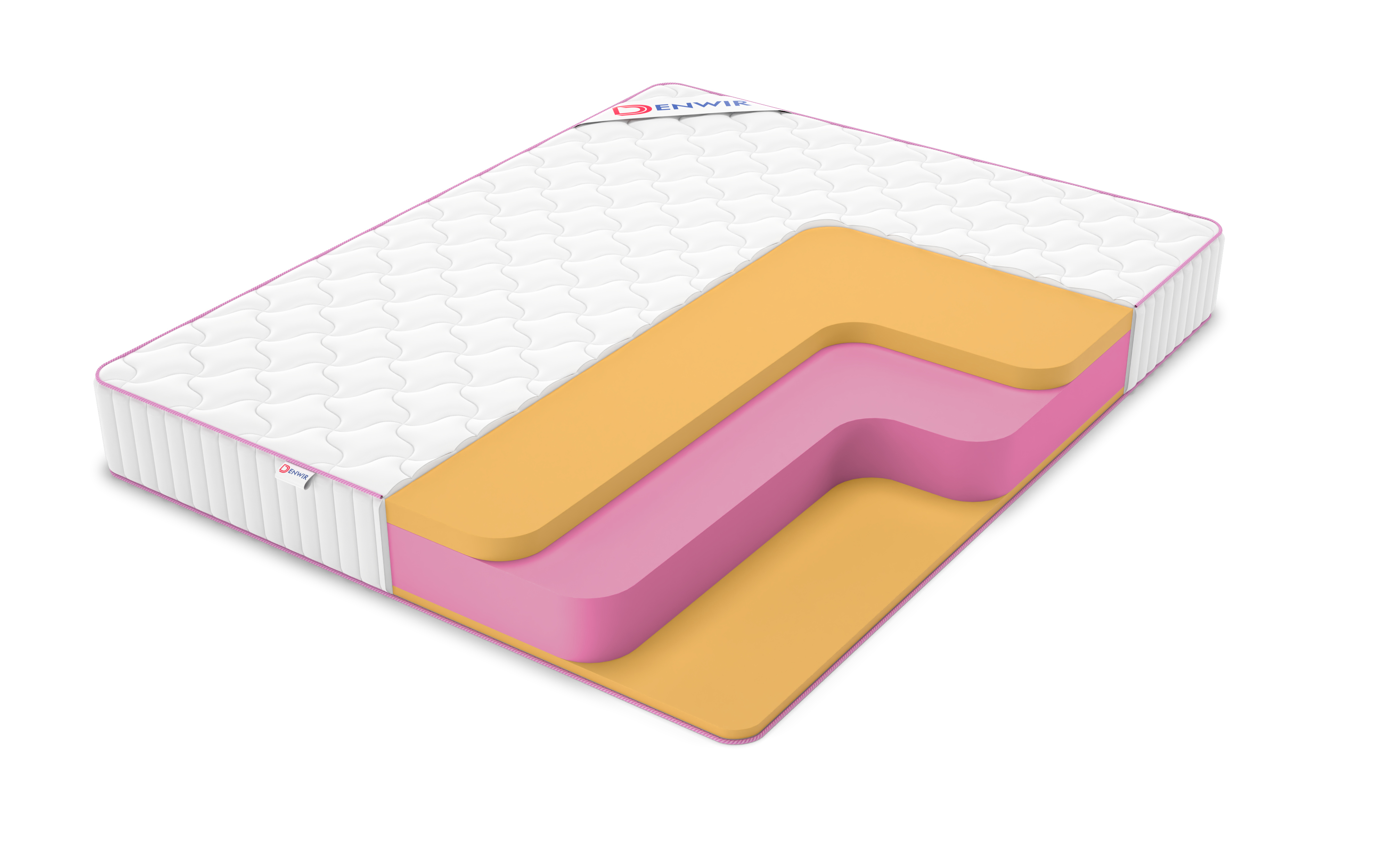 

Матрас беспружинный DENWIR MEGA MEMO PLUS 21/chstmat_MMP21_80x165, Белый, MEGA MEMO PLUS 21