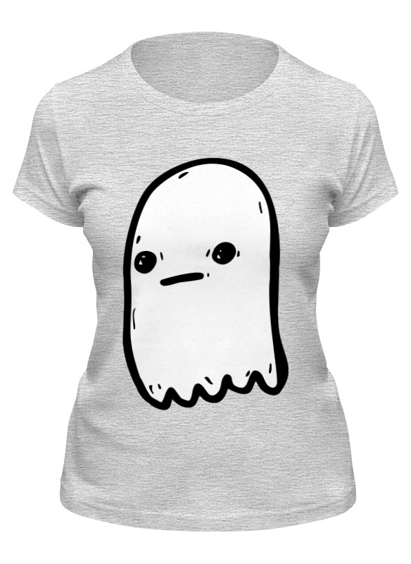 

Футболка женская Printio Привидение серая XL, Серый, Привидение