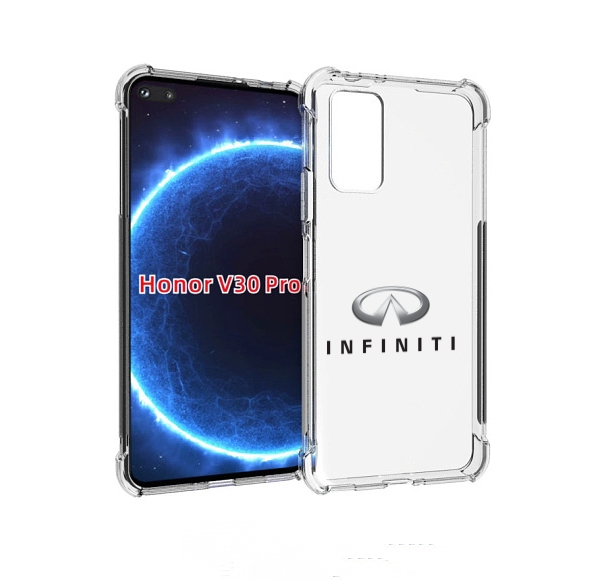 

Чехол бампер MyPads Infiniti-3 мужской для Honor V30 Pro, Прозрачный, Tocco