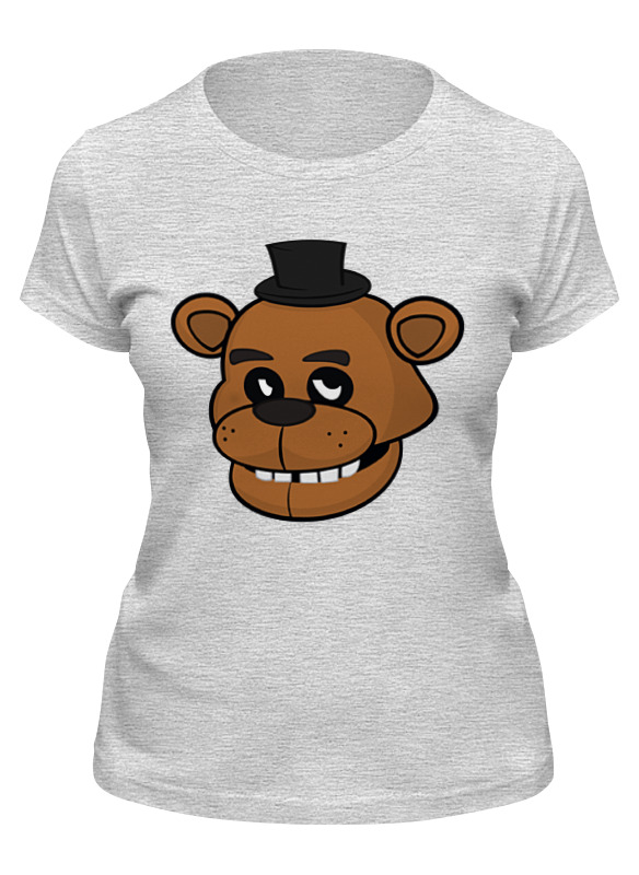 

Футболка женская Printio Пять ночей у фредди (five nights at freddy’s) серая XL, Серый, Пять ночей у фредди (five nights at freddy’s)