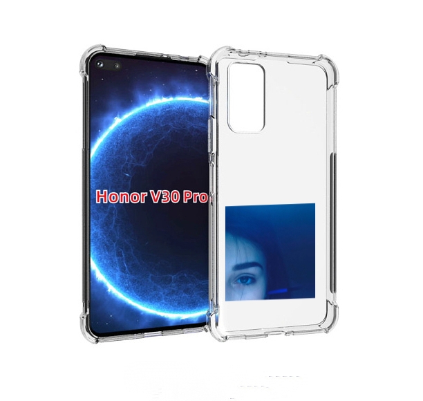 

Чехол бампер MyPads Hate Love face для Honor V30 Pro, Прозрачный, Tocco