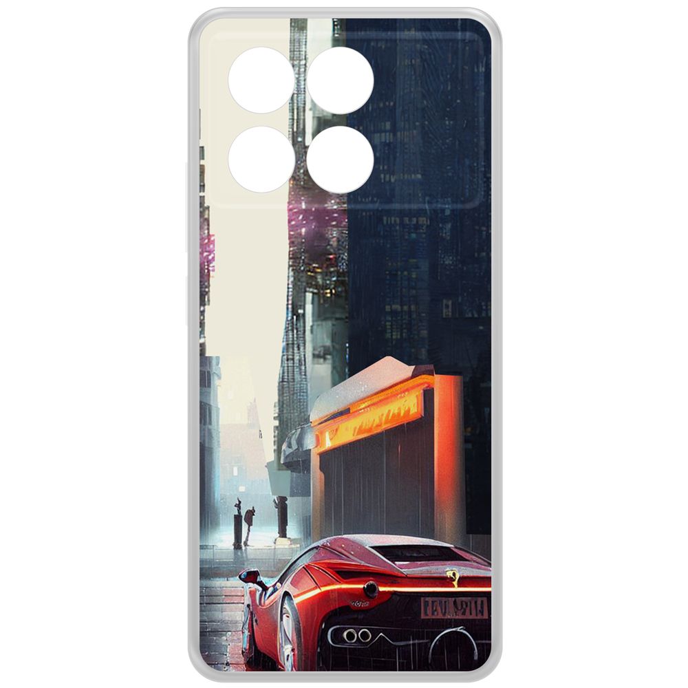 

Чехол-накладка Krutoff Clear Case Сити для Xiaomi Poco X6 Pro, Прозрачный