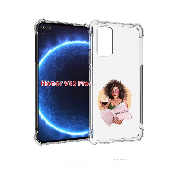 

Чехол бампер MyPads Girlboss with wine girlboss art love books a, Прозрачный, Tocco