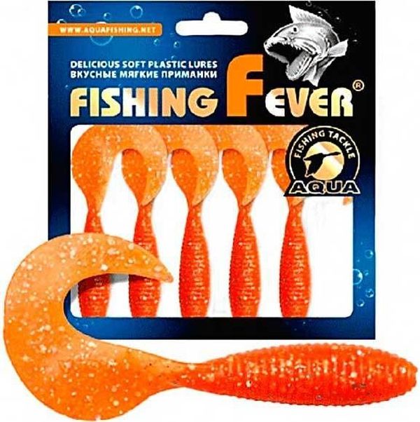 

Мягкая силиконовая приманка твистер AQUA FishingFever ARGO (6.8 / 028 (оранжевый с, FishingFever Argo