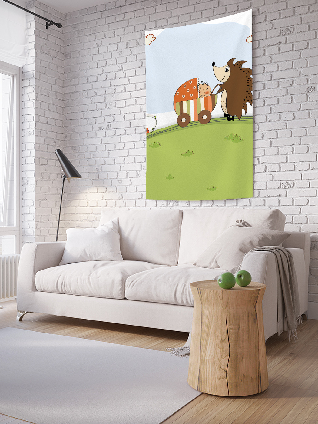 

Вертикальное фотопанно на стену JoyArty Мамочка-ёжик 150x200 см, Мамочка-ёжик