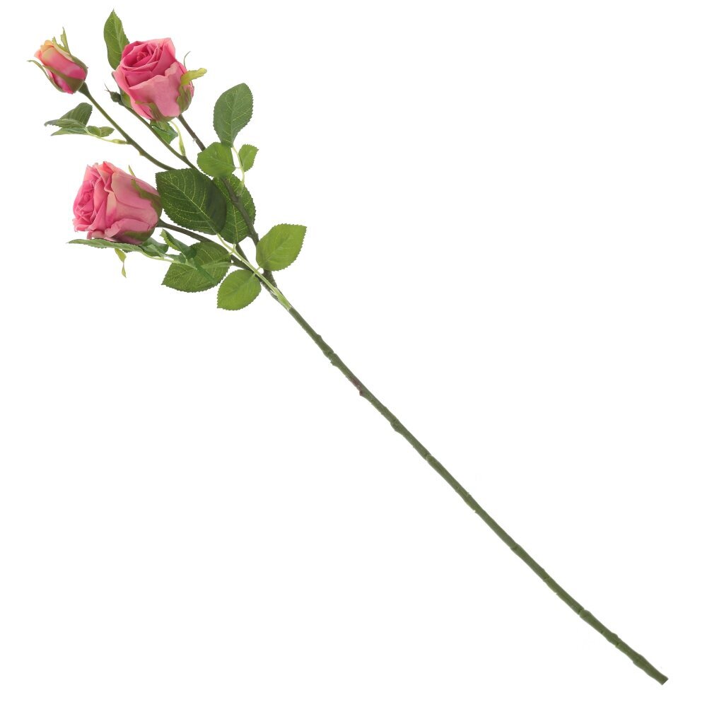 Цветок искусственный Flando Роза 13x13x79 см 797510 Розовый