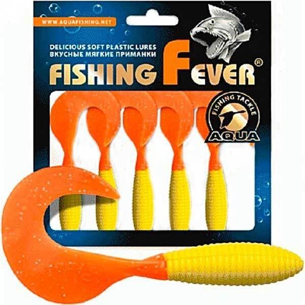 

Мягкая силиконовая приманка твистер AQUA FishingFever ARGO (1 / 169 (желто-оранжевый) / 20, Желтый;оранжевый, FishingFever Argo