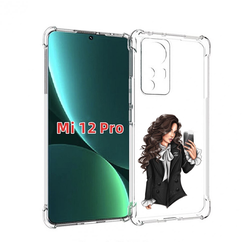 

Чехол MyPads Стильная-девушка для Xiaomi 12S Pro, Прозрачный, Tocco