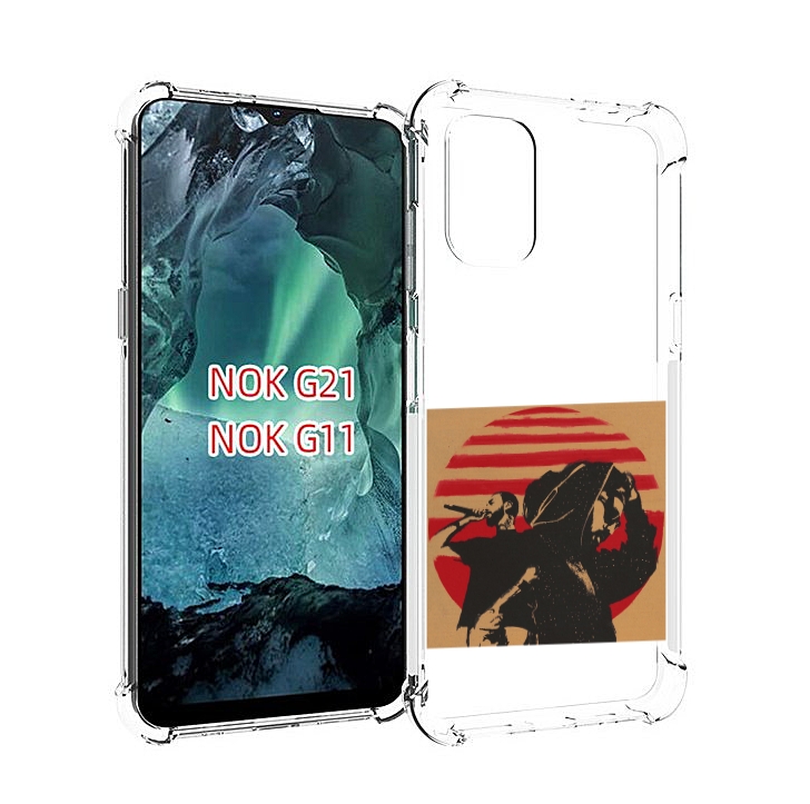 

Чехол Mypads Утопия Мияги И Энди Панда Для Nokia G11/G21, Прозрачный, Tocco