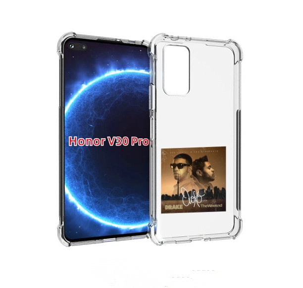 

Чехол бампер MyPads Drake & The Weeknd - OVOXO для Honor, Прозрачный, Tocco