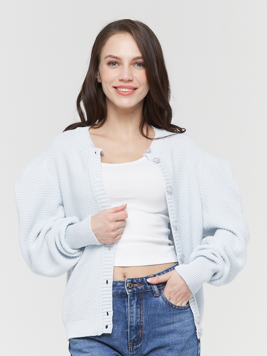 

Кардиган женский BE YOU BY211-14042 белый 48 RU, BY211-14042