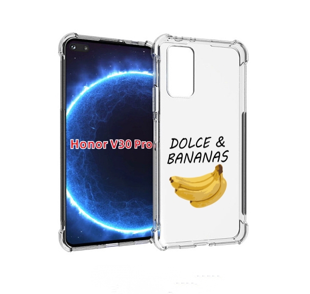 

Чехол бампер MyPads Dolce Дольче банан для Honor V30 Pro, Прозрачный, Tocco