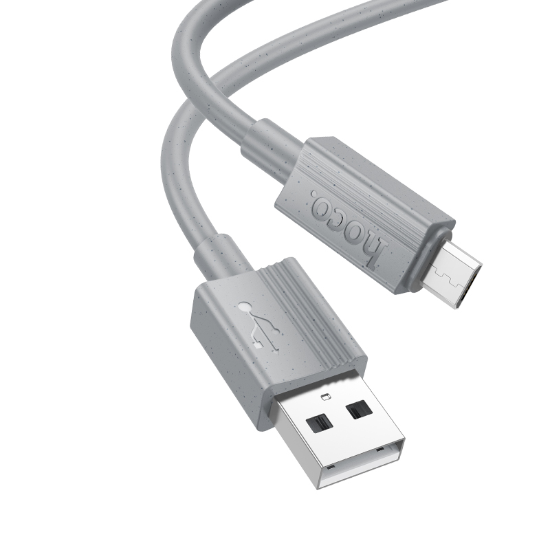 

Кабель micro USB-USB Hoco X107m 1м серый, X107m