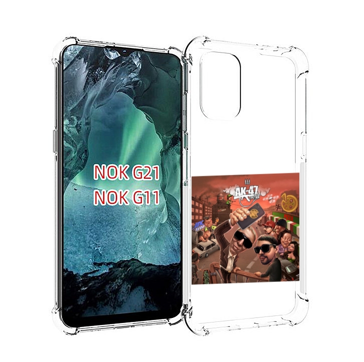 

Чехол Mypads Третий Ак-47 Для Nokia G11/G21, Прозрачный, Tocco