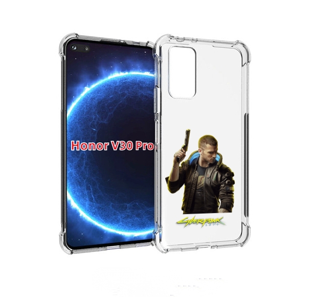

Чехол бампер MyPads Cyberpunk-2077 для Honor V30 Pro, Прозрачный, Tocco