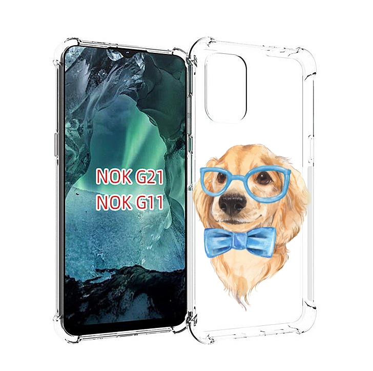 

Чехол Mypads Собака Интеллигент Для Nokia G11/G21, Прозрачный, Tocco