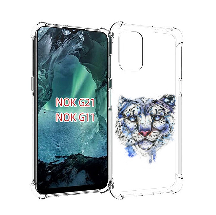 

Чехол Mypads Тигр 4 Для Nokia G11/G21, Прозрачный, Tocco