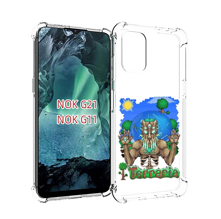 

Чехол Mypads Террария Для Nokia G11/G21, Прозрачный, Tocco