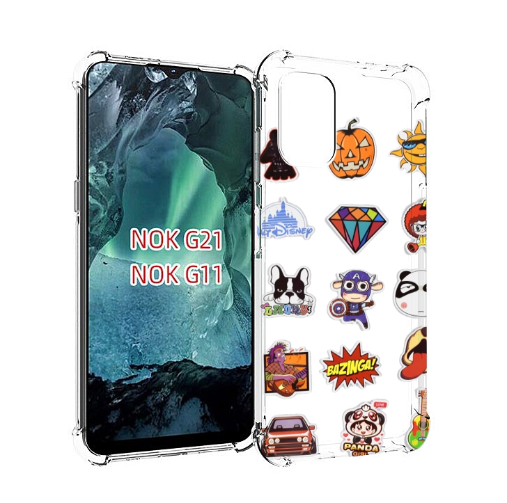 

Чехол Mypads Стикеры-2 Для Nokia G11/G21, Прозрачный, Tocco