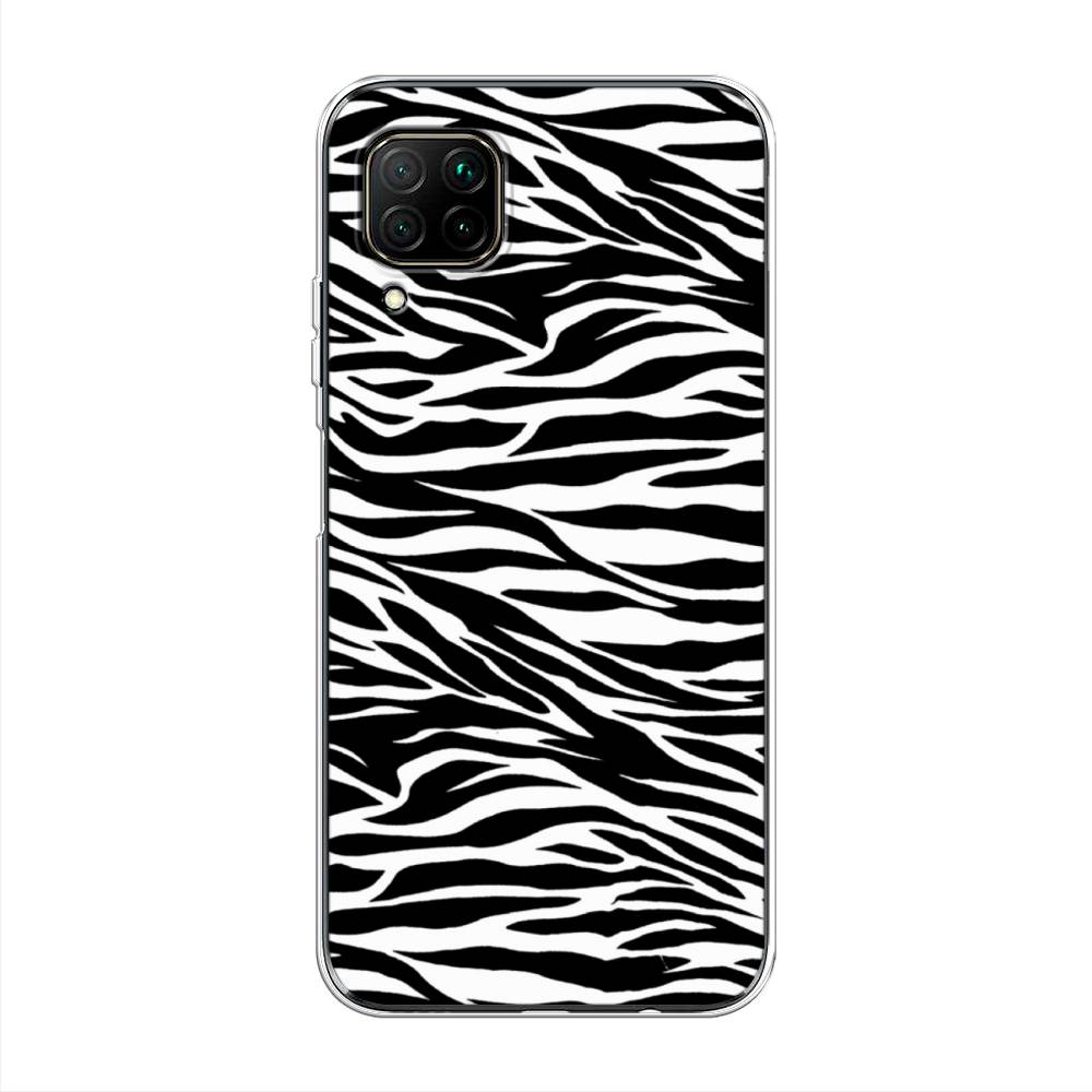 

Чехол Awog на Huawei P40 Lite "Принт зебра", Белый;серый;черный, 611650-7