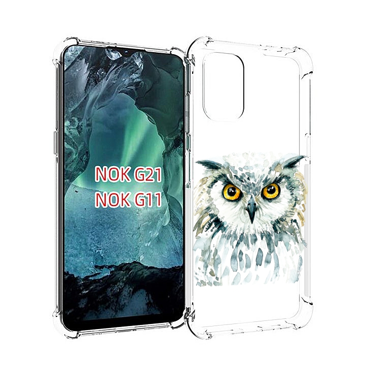 Чехол Mypads Серьезная Сова Для Nokia G11/G21