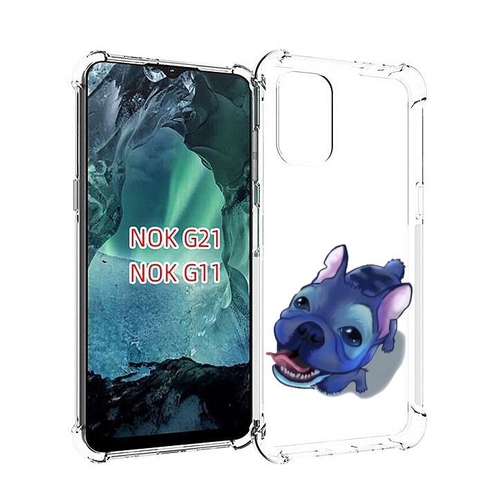 

Чехол Mypads Синий Пес Для Nokia G11/G21, Прозрачный, Tocco