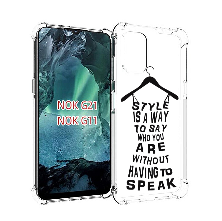 

Чехол Mypads Сарафан-Из-Слов Для Nokia G11/G21, Прозрачный, Tocco