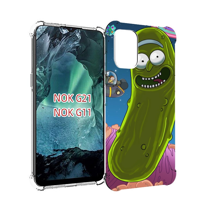 

Чехол Mypads Рик Огурец Для Nokia G11/G21, Прозрачный, Tocco