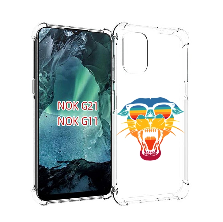 

Чехол Mypads Радужная-Пантера Для Nokia G11/G21, Прозрачный, Tocco