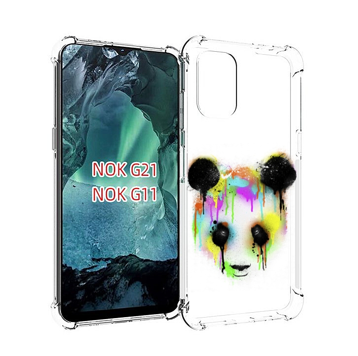 

Чехол Mypads Радужная Панда Для Nokia G11/G21, Прозрачный, Tocco