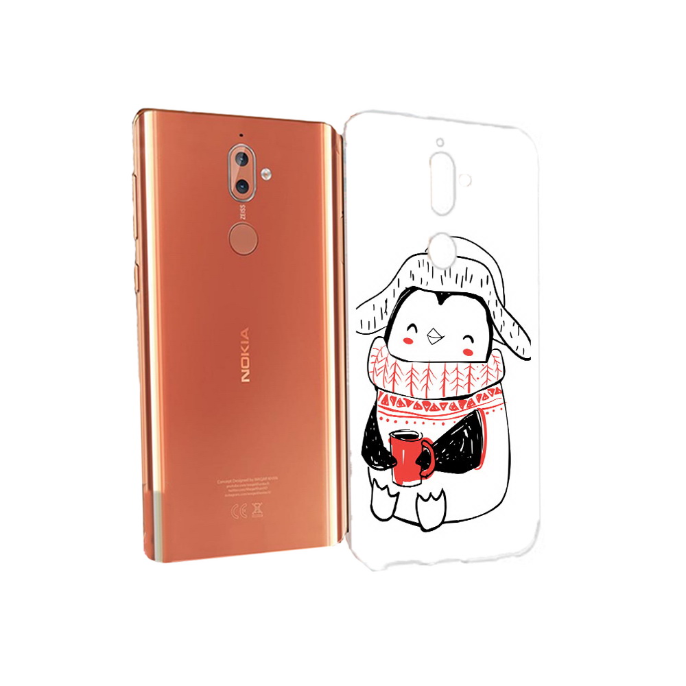

Чехол MyPads Tocco для Nokia 9 Милый пингвин (PT126479.94.115), Прозрачный, Tocco
