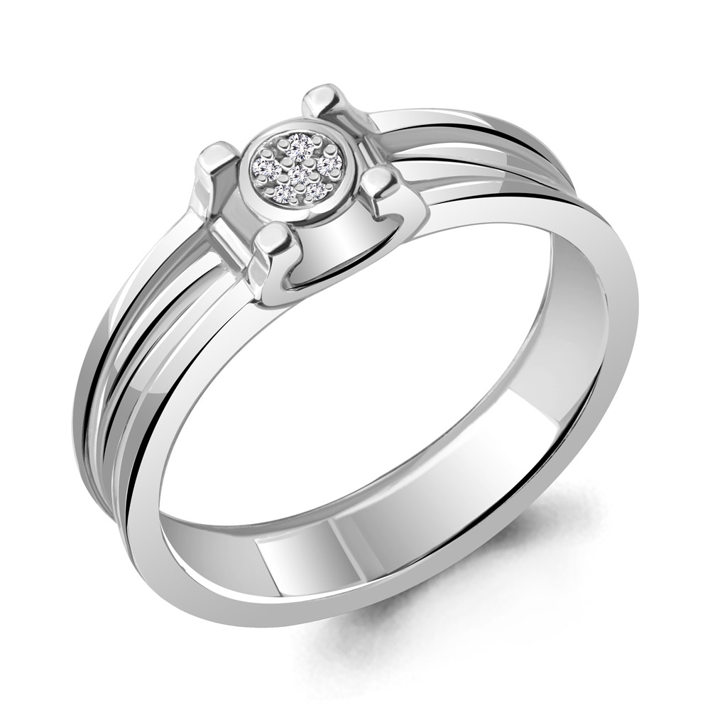 

Кольцо из серебра с бриллиантом Aquamarine Aquamarine 060062_925_р р, 060062_925_р