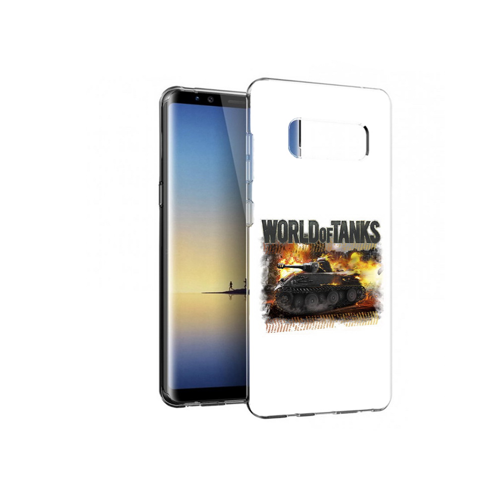 

Чехол MyPads Tocco для Samsung Galaxy Note 8 Мир танков-2, Прозрачный, Tocco