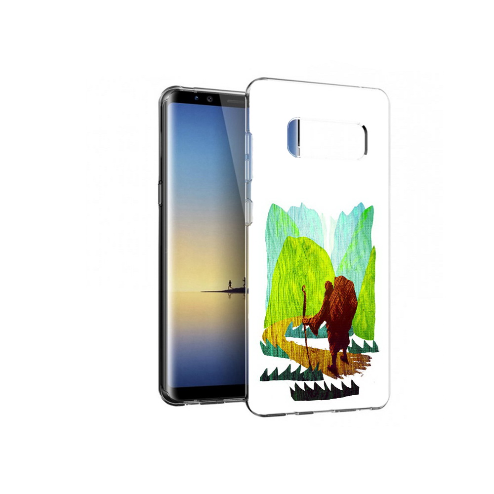 

Чехол MyPads Tocco для Samsung Galaxy Note 8 Лесная тропа, Прозрачный, Tocco
