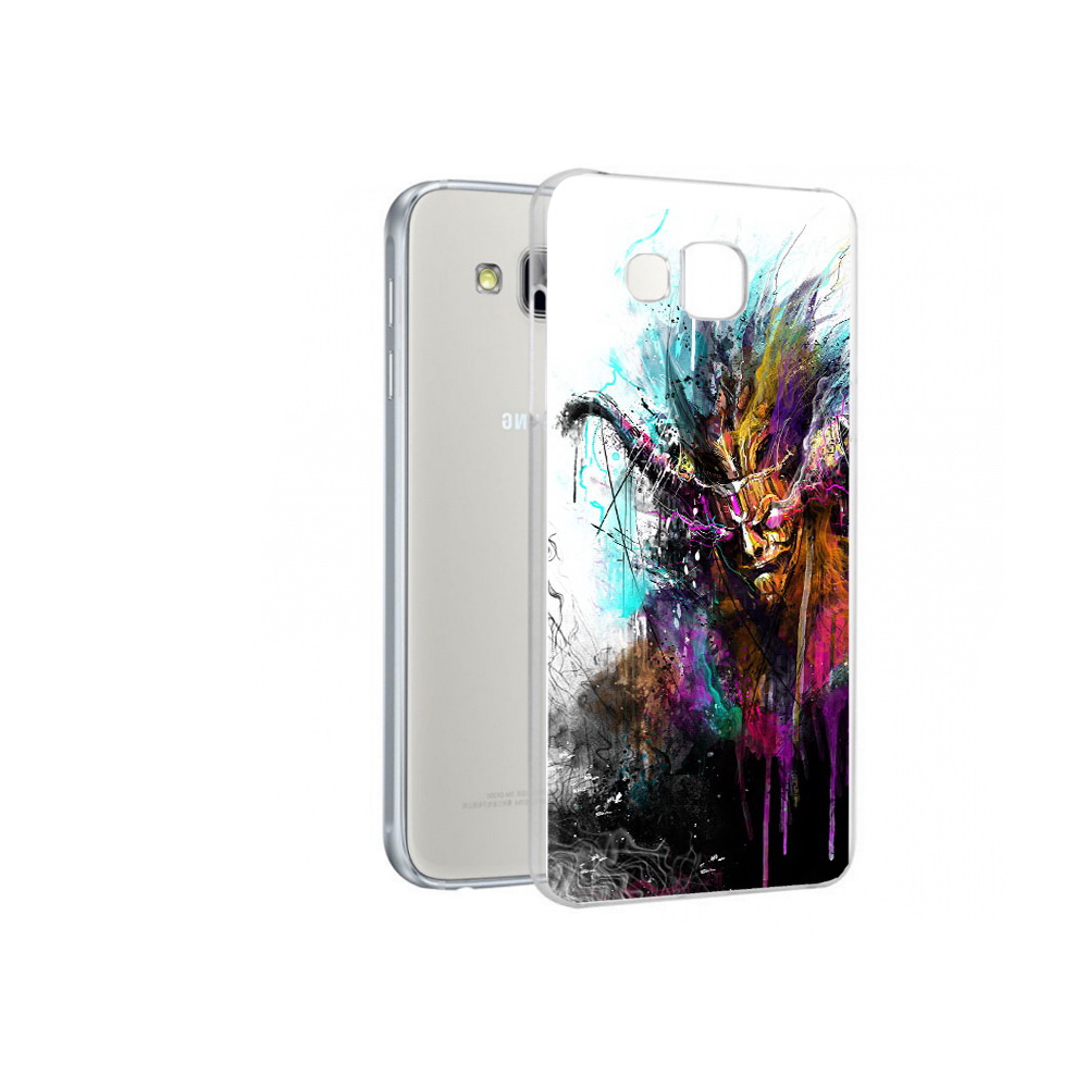 

Чехол MyPads Tocco для Samsung Galaxy A7 яркий дьявол, Прозрачный, Tocco