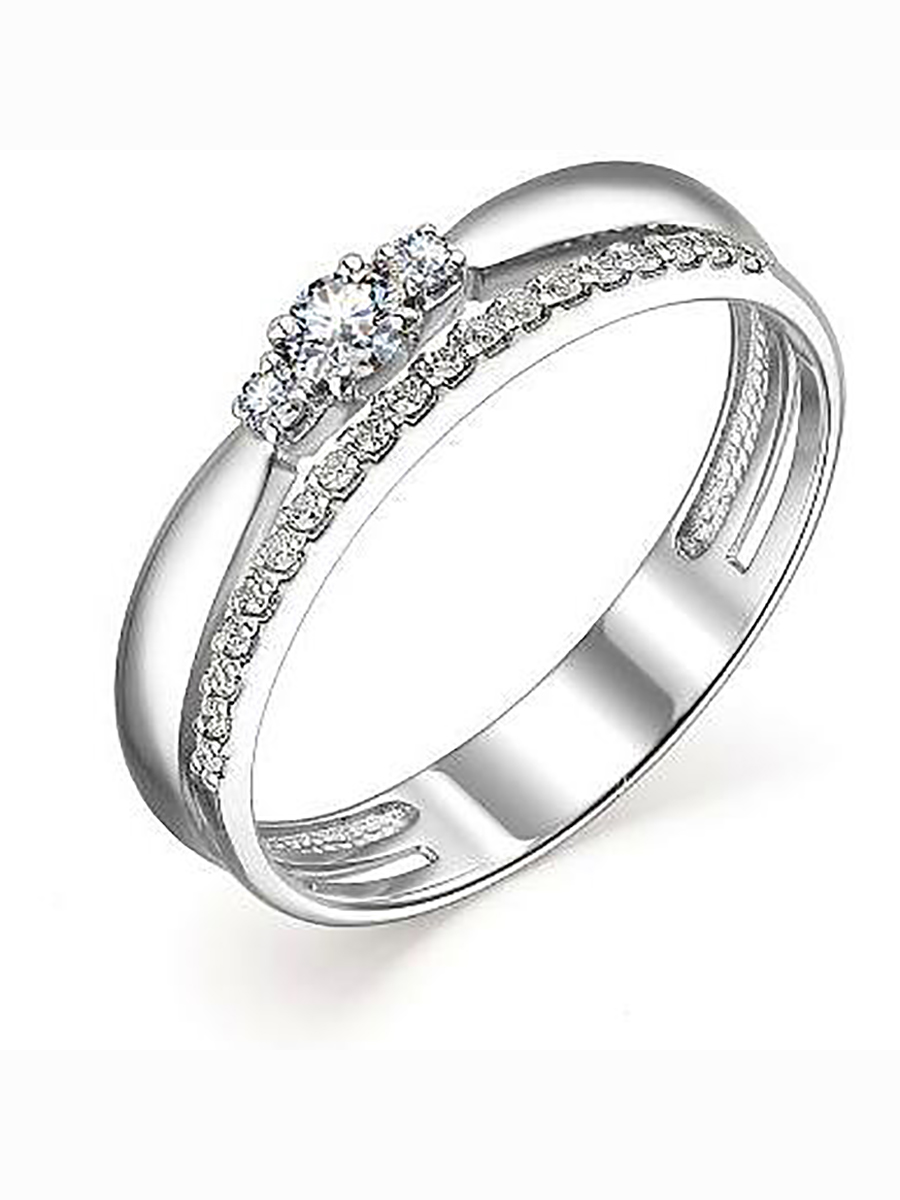 

Кольцо с 22 бриллиантами из белого золота р. 16,5 Алкор 13627-200, 13627-200