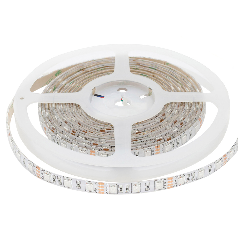 фото Светодиодная лента apeyron 12в, 14,4вт/м, smd5050, 60д/м, ip65 rgb 260bl nobrand