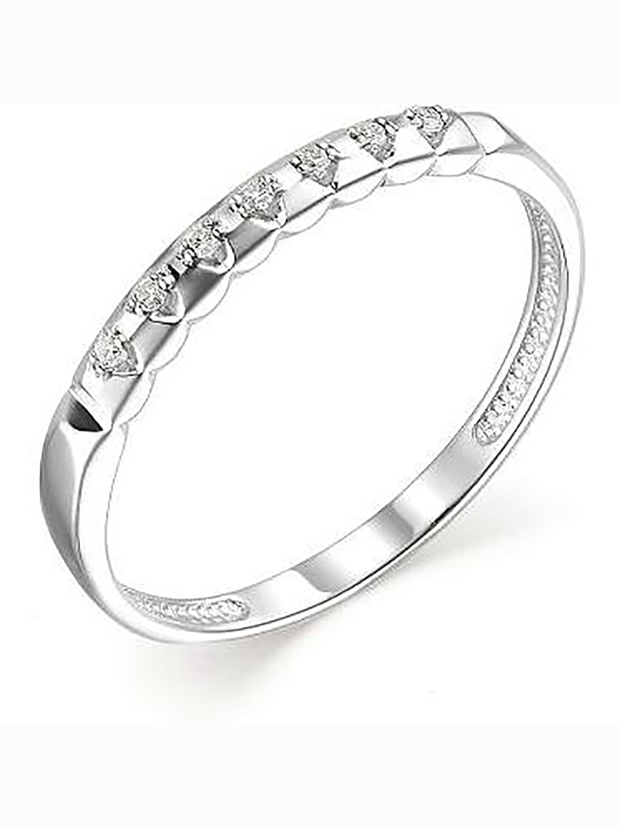 

Кольцо с 7 бриллиантами из белого золота р. 19,5 Алкор 13619-200, 13619-200