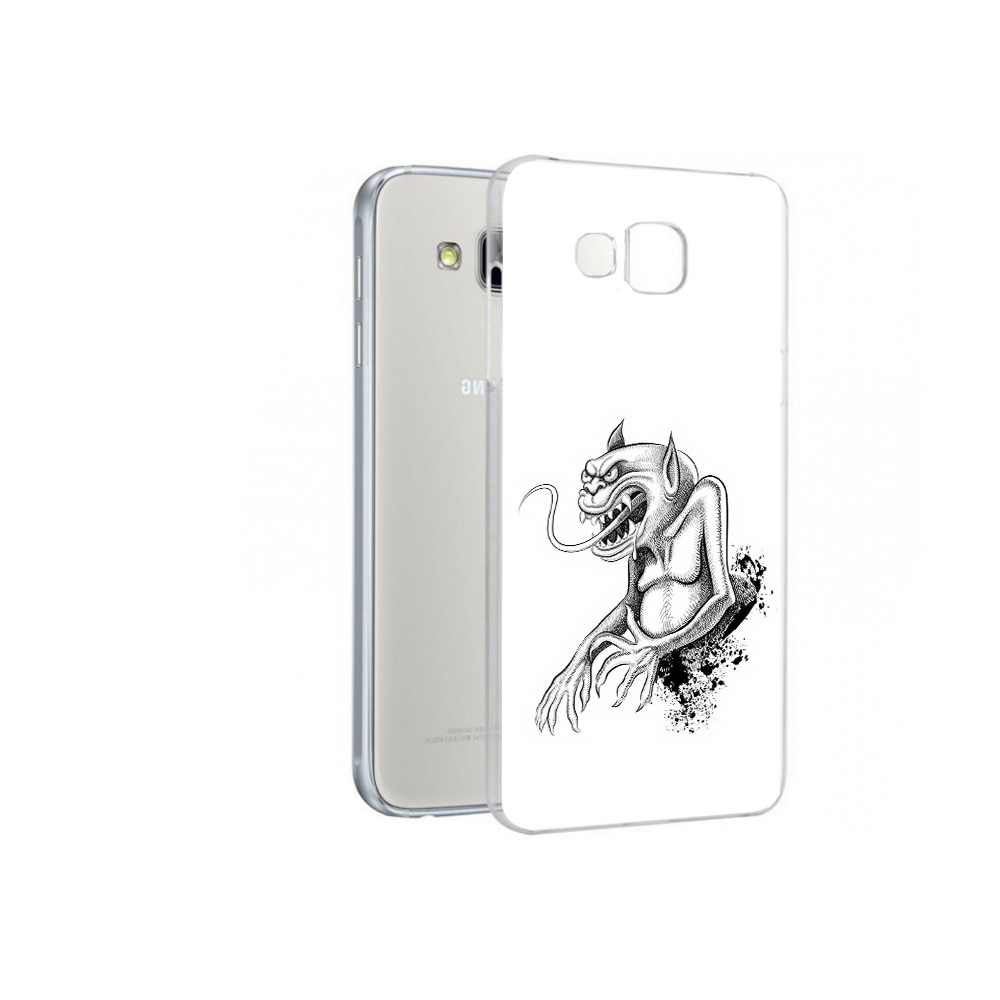 

Чехол MyPads Tocco для Samsung Galaxy A7 чорт, Прозрачный, Tocco