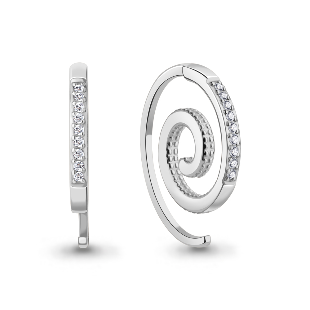 

Серьги из серебра с бриллиантом Aquamarine Aquamarine 040282_925_р, 040282_925_р