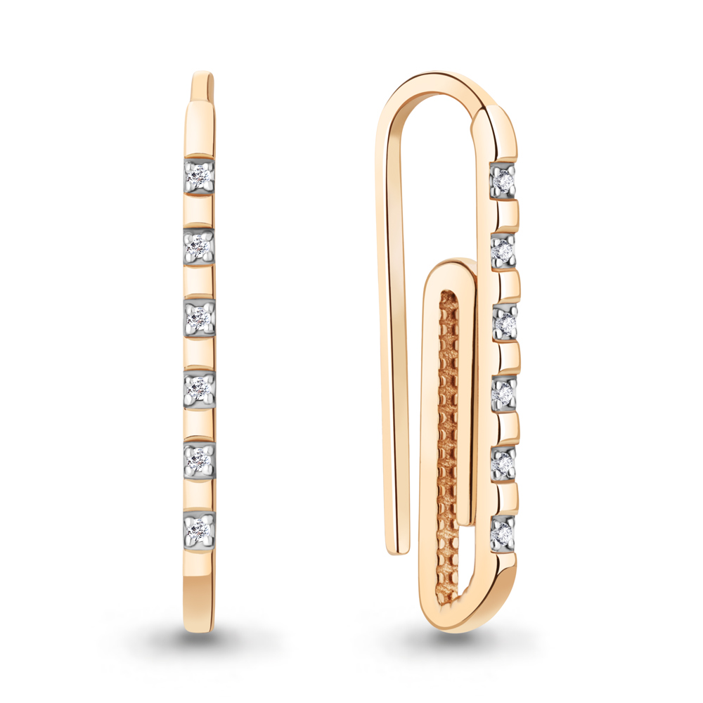 

Серьги из серебра с бриллиантом Aquamarine Aquamarine 040281_925_з, 040281_925_з