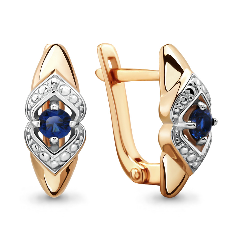

Серьги из серебра с сапфиром Aquamarine Aquamarine 040266_925_з, 040266_925_з
