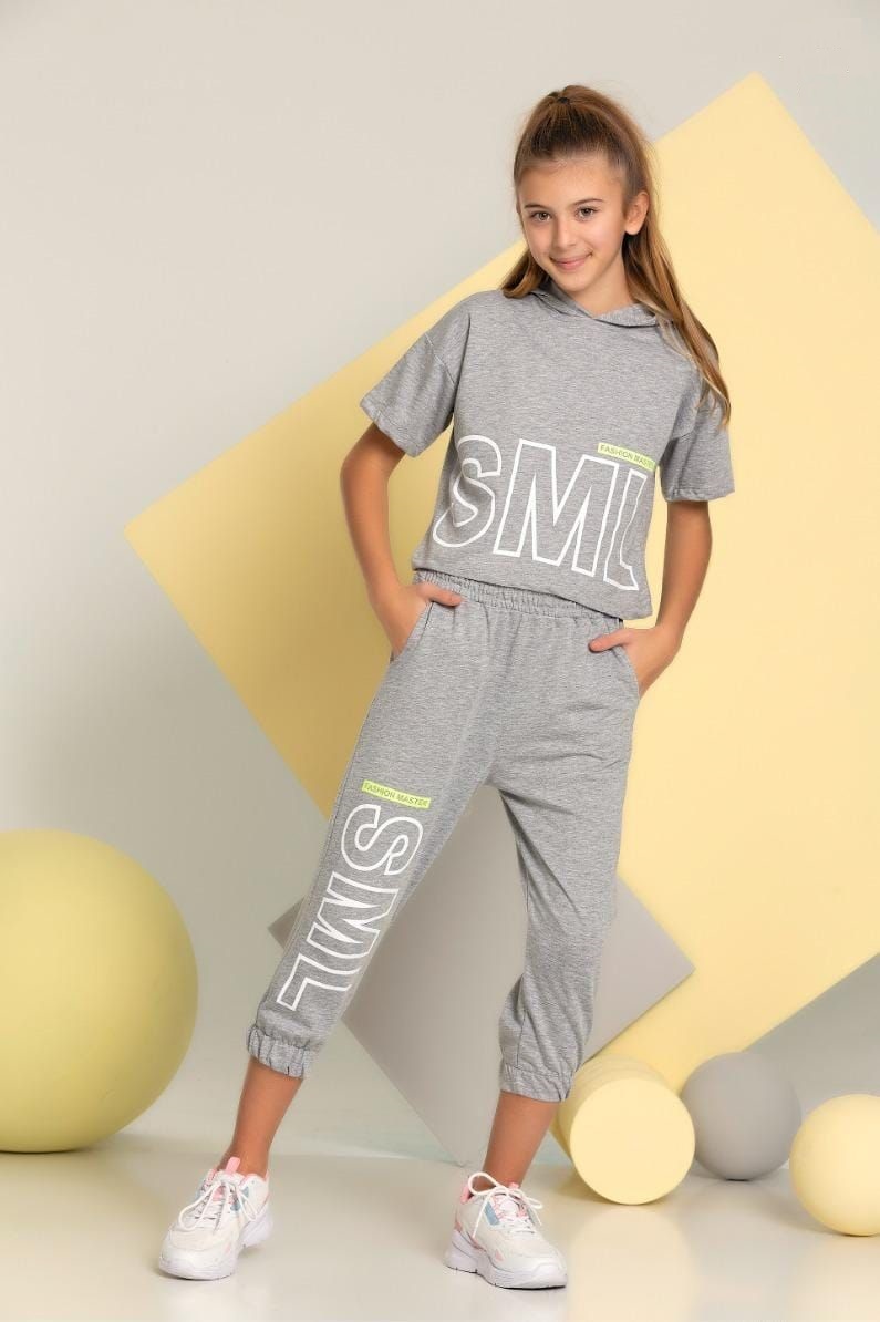 

Костюм повседневный; костюм спортивный Smile manico7011, серый, 140, manico7011